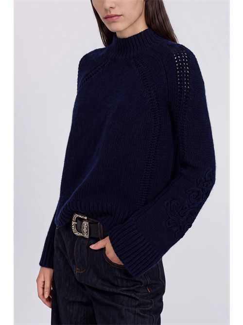 Maglia con ricami ERMANNO FIRENZE | D49EM001E54MFB7900234